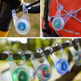 TD® Camping en plein air lumière décorative led tente corde sac à dos suspendu lumière vélo avertissement feu arrière silicone lumiè