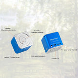 TD® MUSICMAN MINI SOUNDSTATION Mini Enceinte portable avec lecteur MP3 intégré, port USB et fente carte micro SD jusqu'à 32 GB - Arg