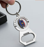 TD® Coupe d'Europe fans porte-clés fan de football collection de souvenirs emblème de l'équipe nationale porte-clés tire-bouchon cad