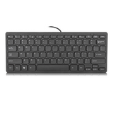 TD® Clavier noir ultra-mince, compact et exquis USB mini filaire petit clavier entreprise ordinateur bureau PC clavier mâle femelle