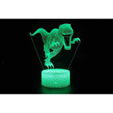 TD® Lampe optique poser décoratif tactile 7 couleurs illusion optique - modèle T-Rex - faible consommation câble USB ou 3 piles AAA