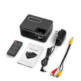 TD® Mini projecteur maison cinéma privé LED mini projecteur portable pratique et rapide miniature compact HD 1080P projection