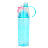 TD® Bouteille plastique 600ml d'eau réutilisable gourde enfant sport portable voyage jus camping écologique transparent bureau bleu