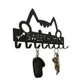 Crochet  vêtements crochet mignon chat en métal clé crochet rangée crochet support mural porte boîte de rangement crochet déc