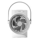 TD® Ventilateur d'humidification à double pulvérisation usb rechargeable portable refroidisseur d'air de camping petit ventilateur