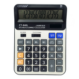 TD® Calculatrice Calculatrice solaire Grand écran à 14 chiffres Ordinateur de bureau Calculatrice à double puissance Calculatrice no