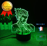 TD® GEZHF Hunter &times; Hunter Hisoka Animation Veilleuse 3D avec t&eacute;l&eacute;commande 16 couleurs LED Lampe tactile AM5424