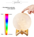 TD® Apparence lunaire lumineuse ronde