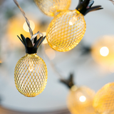 TD® Guirlande Lumineuse 3M 20 Ampoules Guirlande lumineuse LED à Piles Petites Ananas pour Fête Noël Mariage Anniversaire Soirée Cha