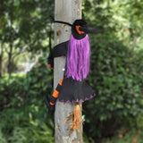 TD® Halloween decoration sorcière frappé arbre sorcière gonflable maison hantée accessoires articles de fête