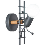 TD® Lampe Murale Moderne Mode Applique Murale Créatif Poupées De Dessin Animé Appliques - Gris