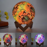 TD® Lampe de bureau créative au clair de lune peinte Ghostly LED 3D Night Light - Veilleuse LED de chambre - Décoration de maison