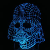 INN® Star Wars série 3D veilleuse 3D coloré cadeau lumière LED tactile télécommande lampe de bureau créatif 3D lumière décorative