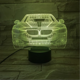 TD® Décoratif USB Voiture 7 Couleurs Télécommande Illusion Optique Veilleuse 3D Visualisation Tableau Bureau Lampes 3D #1381