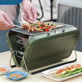 TD® Barbecue poêle barbecue domestique grill extérieur barbecue poêle portable pliant équipement de camping charbon de bois petit