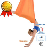 TD® Accessoires Fitness - Musculation,Nouveau 7*2.8m aérien Yoga hamac Anti gravité Yoga balançoire Yoga ceinture pour - Type Orange