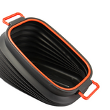 Seau télescopique extérieur 37L avec couvercle seau de stockage pliant boîte à gants de voiture seau de pêche stockage multif
