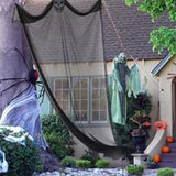 TD® Décoration Halloween Squelette Suspendu/ Voile en Gaze suspendus fantôme Noir / bar maison hantée ornements