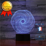 TD® #1761♥Maison Abstraite 3D Illusion Lampe Led Veilleuse 3D Graphiques Acrylique Lamparas Ambiance Lampe Nouveauté Éclairage Maiso