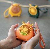 INN® Petit ventilateur USB chargeant créatif portable en plein air porte-clés dessin animé mignon mini ventilateur électrique portab