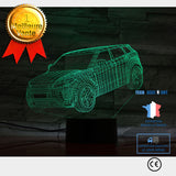 TD® Veilleuse 3D Lampe Mpv Suv Voiture Enfants Jouets Enfants Cadeaux De Fête 7 Couleurs Changer Usb Lumières Éclairage Led