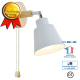 TD® Lampe de chevet de chambre à coucher Lampe de salle à manger nordique Modèle à glissière blanche (source de lumière non incluse)