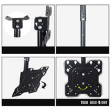 TD® Support murale tv orientable et inclinable universel 55 pouces extra plat samsung fixation télévision écran LED plasma pivotant