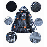 TD® Combinaison de ski combinaison homme placage imperméable coupe-vent humidité respirant chaud résistant à l'usure coupe-vent-XXL