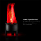 TD® Lumière flamme scène décorations d'halloween led lampe bar lumineuse électronique effet incandescent tissu flammes feu nature dé