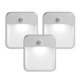 TD® 3PC LED sans fil Auto Motion Sensor Infrarouge Night Light Cabinet Escalier Lampe capteur lumière batterie sèche capteur