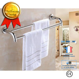 TD® Porte Serviettes Double Barres Support Mural En Acier Inoxydable Salle de douche / Bains / Facile a accrocher / 60 * 57 * 12 cm