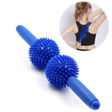 TD® Masse relaxation musculaire Yoga méridien mince mollet bâton de massage Roller double balle hérisson Fascia bâton de massage