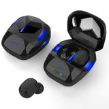 TD® Casque intra-auriculaire Bluetooth Bluetooth 5.1 Faible latence sans sensation Longue durée de vie de la batterie Oreillette bi-