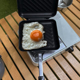 TD® Portable petit déjeuner machine multi-fonction grillé sandwich moule camping antiadhésif toast pain cuisson vaisselle en plein a
