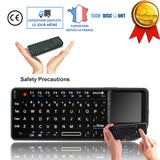 TD® Mini Clavier Sans Fil Bluetooth QWERTY USB Avec TouchPad Ergonomique Windows Android PC Smartphone Tablette Portable ordinateur