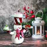 TD® Ornement d'Halloween Père Noël Plateau Bonhomme de Neige Snack Rack Résine Artisanat Jouet Ornement