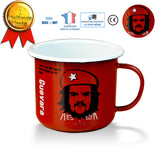 TD® Tasse avec motif Guevara rouge pour le café révolution émail tasse personnalisée créative dessin lutte mug café adulte bureau