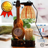 TD® Lampe décoration moderne tendance style guitare acoustique verre ABS décoration intérieur extérieur puissance apparence rustique