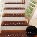 TD® Tapis de marche d’escalier adapté pour habitation tendance et moderne décoration intérieur traces lumineuses dans le noir