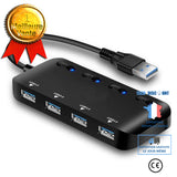 TD® Multiprise USB format 3.0 connexion Périphériques 4 ports compatibilité universelle partage de données multimédias ordinateurs