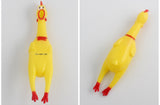 TD® Jouet pour chien en plastique résistant solide poulet jaune qui couine pour chien qui s'ennuie à mâcher animaux de compagnie bru