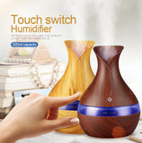 TD® Mini humidificateur  Diffuseur d'Huiles Essentielles Brume Fraîche 300ML bois aromathérapie machine 7 couleurs- Garantie de 2 an