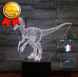 TD® Veilleuse  Lampe 3D Lampe Dinosaure Bleu 7 Couleur Led Veilleuses Pour Enfants Touch Led Usb Table Bébé Sleeping Nightlight Room