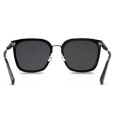 TD® Lunettes de soleil à grand cadre Lunettes de soleil UV pour femme Lunettes de soleil polarisées spéciales Lunettes de soleil noi