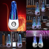 TD® Haut-parleur fontaines à jet d'eau enceinte portable éclairage téléphone ordinateurs lumière led coloré musique fête puissant