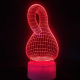 TD® Maison Nœud Abstrait Art Gourde Touch Nouveauté Cadeau 7 Couleur Changeante Led Veilleuses 3D Led Lampe De Table De BureTA965527