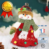 TD® Noël pomme sac cadeau sac fermeture éclair dessin animé poupée en trois dimensions sac cadeau pour enfants décorations de Noël