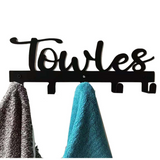 Cintre en fer forgé porte-serviettes salle de bain patère porte-manteau mural support de rangement sans clou cintre tenture m