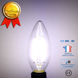 TD® Ampoule Pointue E14 2W Rétro/ Ampoule Lumière Edison LED COB Blanc froid / 200 lm / Economie d’énergie / 50 000 Heures