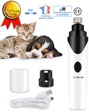 TD® Ponceuse chien chat rechargeable pour griffes animaux pattes Pince à ongles chargeur USB toilettage limer nettoyer sans fil liss